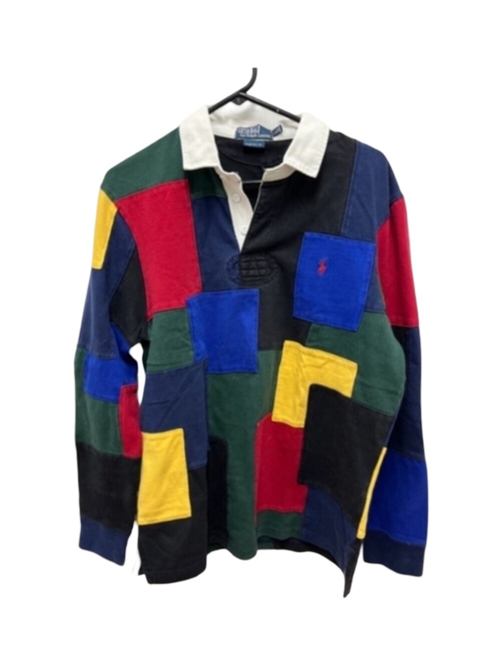 Vintage Ralph Lauren Polo Patchwork Rugby Shirt Large
